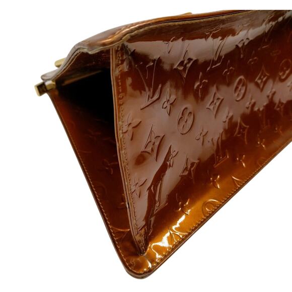 Louis Vuitton Bronze Monogram Vernis Forsyth GM Bag - Picture 6 of 9